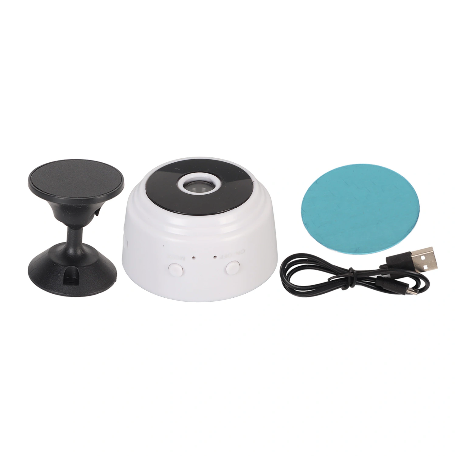 WiFi Securtiy Camera Multifunction 1080P HD Motion Detection Night Vision APP Control Indoor Home Security Cameras White
