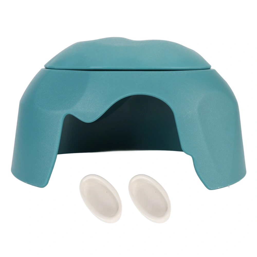 Humidification Hide Cave Spacious Safe Reptile Hideout Cave Box with Ceramic Bowl for Tortoise