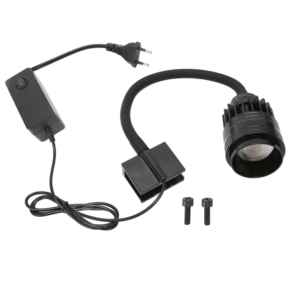 Aquarium Spotlight 3 Color Modes Rotatable Adjustable Focus 7000K Fish Tank LED Zoom Light for Planted Tank 220V EU Plug