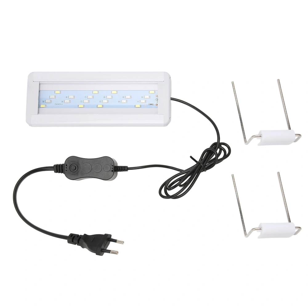 LED Aquarium Light Acrylic Lamp Shade Slim Heat Dissipation Fish Tank Color Changing Light for Ornament EU Plug 220V