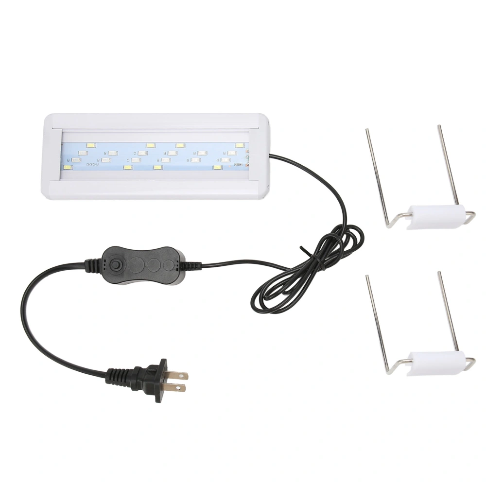 LED Aquarium Light Acrylic Lamp Shade Slim Heat Dissipation Fish Tank Color Changing Light for Ornament US Plug 110V