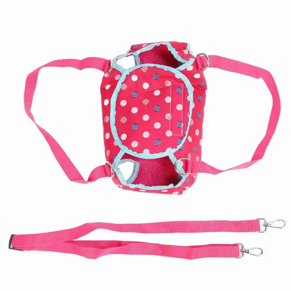 Dog Support Harness Single Shoulder Portable Breathable Pet Lift Support for Outdoor Rose Color M