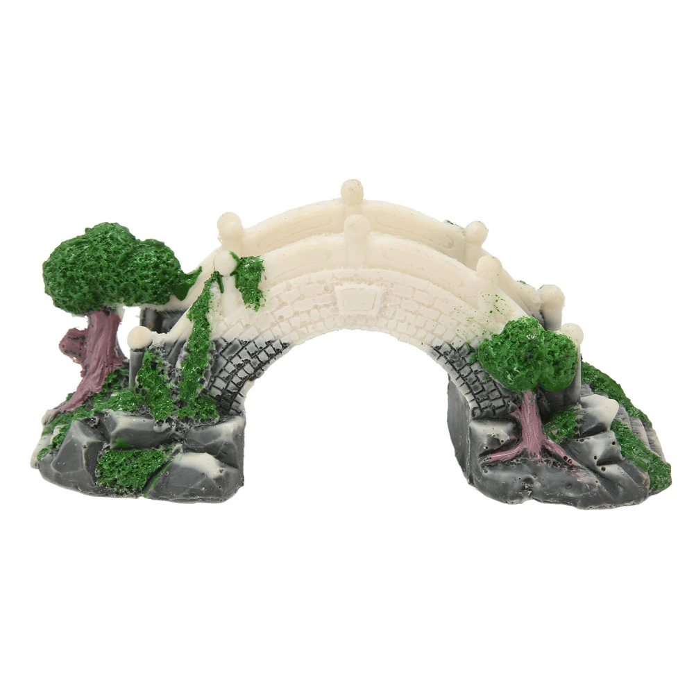 Aquarium Arch Bridge Decoration Resin Hand Craft Bridge Landscaping for Fish Tank Ornaments