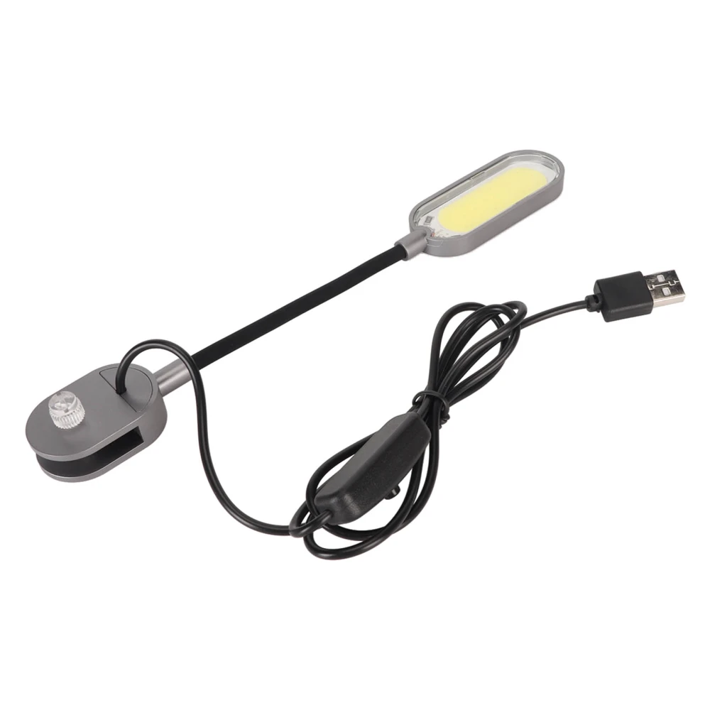 Clip On Aquarium Light Full Spectrum 360 Degree Rotation 3W USB Fish Tank Lamp for Freshwater Tank