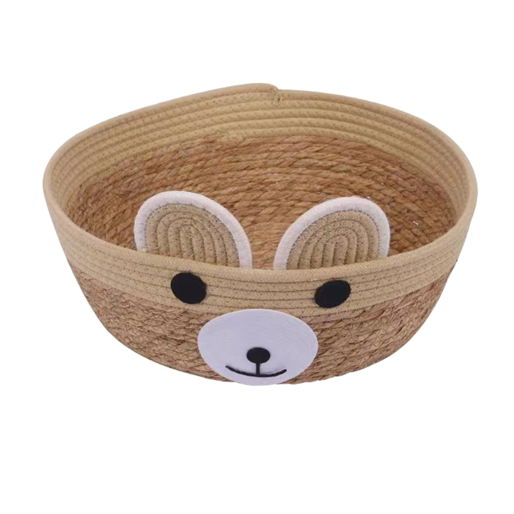 Rattan Rope Cat Bed 4 Season Universal Cute Bear Model Kitten Sleeping Nest for Pet Supplies