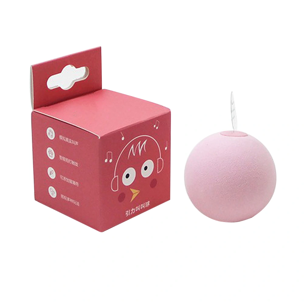 Buyweek Cat Ball Toy Interactive Funny Touch Induction Bite Resistance Teeth Grinding Animal Sounds Cat Ball for Indoor Little Bird (Pink Box) Gravity Squeaky Ball 5cm/2.0in