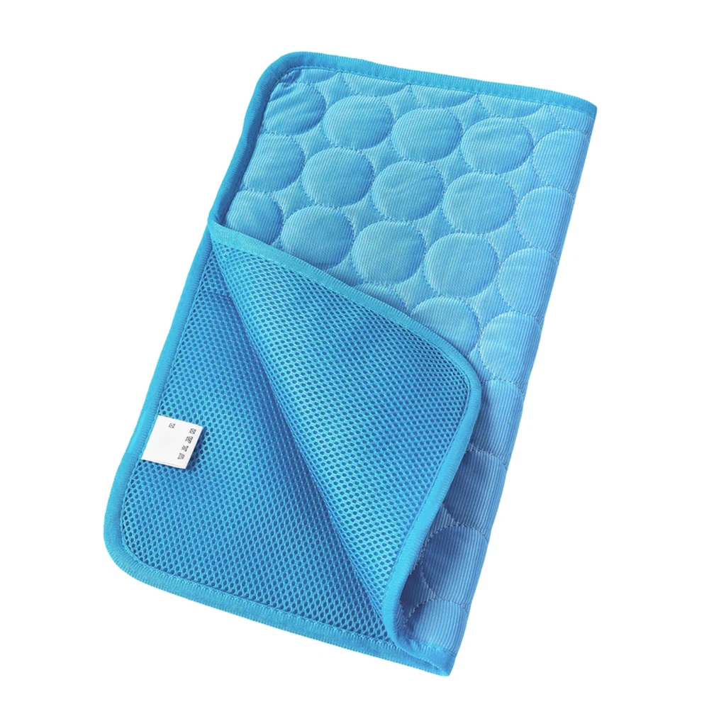 Extra Large Dog Cooling Mat Pet Cooling Pad Breathable Summer Pet Ice Cushion for Dogs Cats Blue XL 100x70cm