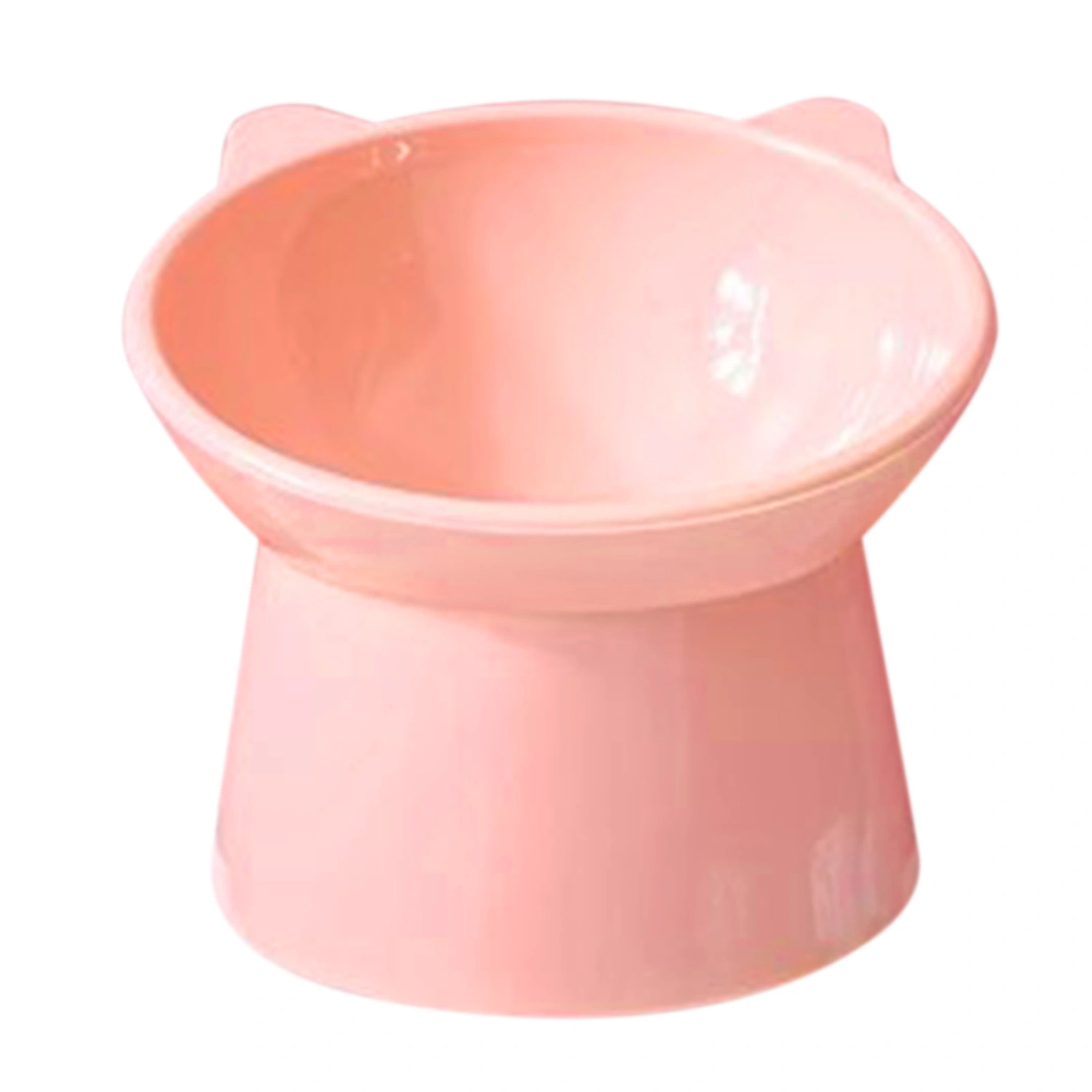 Cat Food Bowl Elevated Tilted Raised Easy To Clean Pets Feeder Water Bowl for Small Dogs Pink