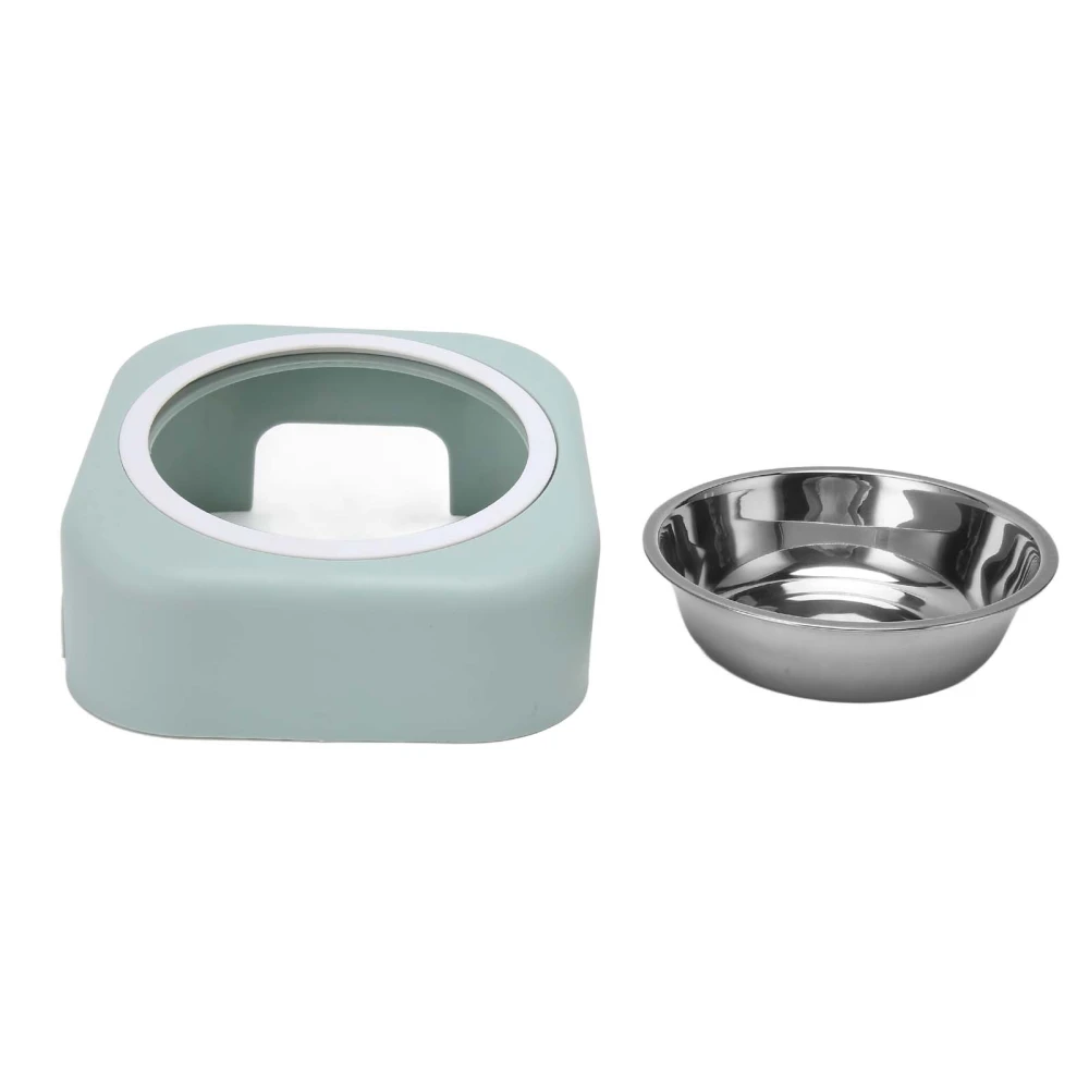 Buyweek Slanted Dog Bowl Detachable Ergonomic 8 Degree Tilted Angle Stainless Steel Cat Bowl for Pet Feeder