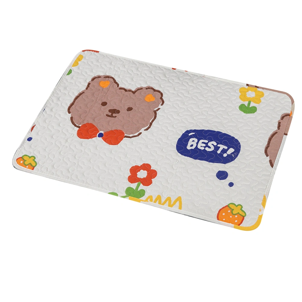 Pet Sleeping Mat Breathable Prevent Slip Soft Cute Pattern Cat Dog Bed Pad for Dog Crate Type 3 70x90cm / 27.6x35.4in