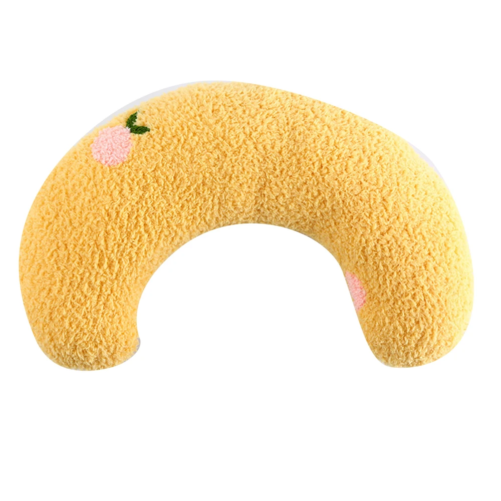 Pet Pillow U Shaped Defend Spine Soft Comfortable Pet Neck Pillow for Sleeping Improve Joint Relief Yellow