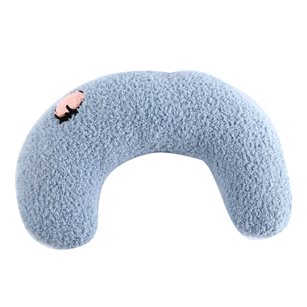 Pet Pillow U Shaped Defend Spine Soft Comfortable Pet Neck Pillow for Sleeping Improve Joint Relief Blue