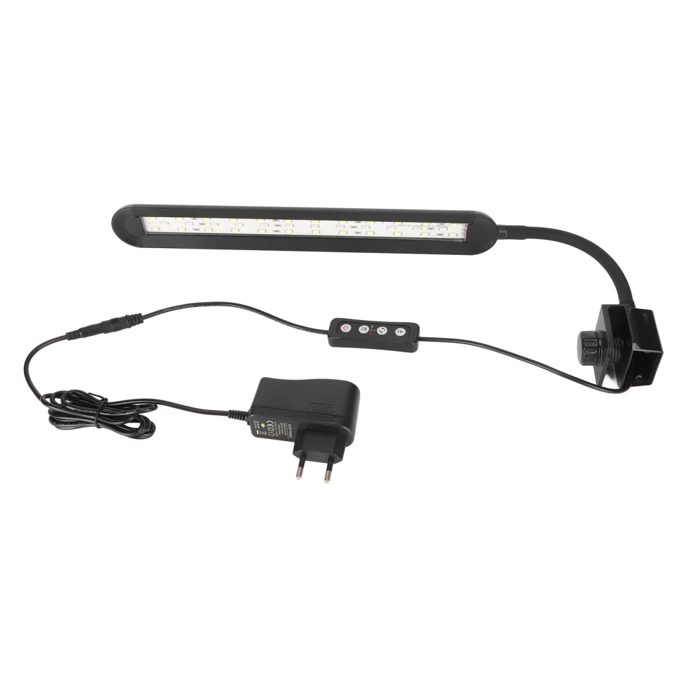 Clip On Aquarium Light Multifunction Adjustable Brightness Light Color Timing LED Fish Tank Lamp EU Plug 100‑240V SZD F3