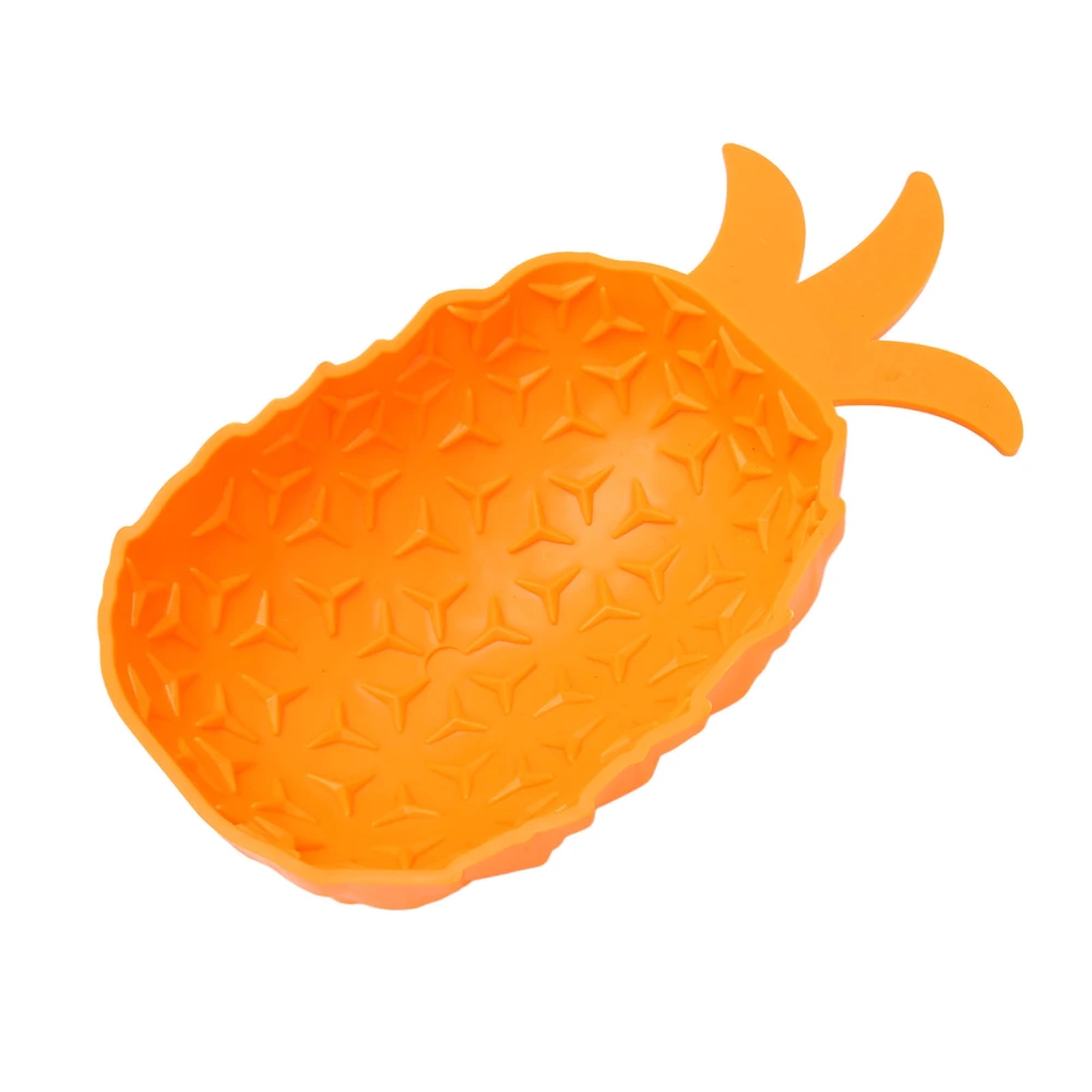 Pet Lick Mat Interactive Slow Feeding Reduce Boredom Anxiety Fruit Shaped Pet Calming Treat Pad for Dog Puppy Pineapple