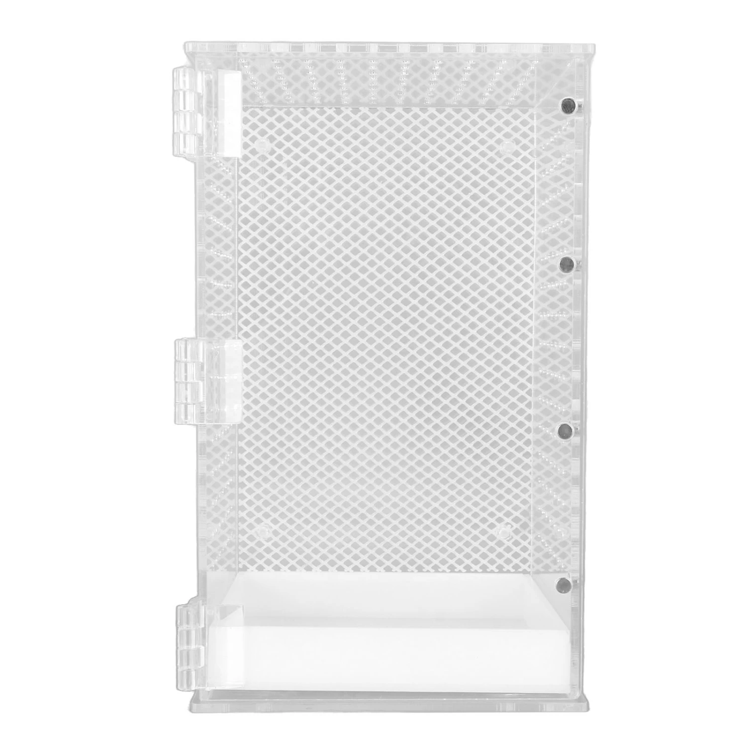 Reptile Terrarium Tank Acrylic Highly Transparent Clear Habitat Tank for Leopard Gecko Snake Frog M
