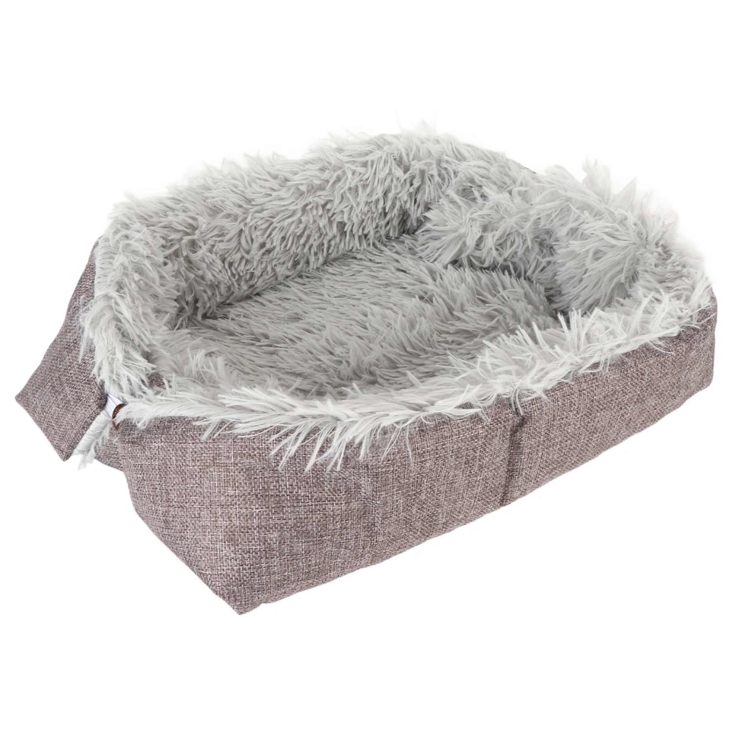 Pet Car Seat Soft Removable Machine Washable Plush Dual Purpose Puppy Cushion Bed for Small Cats Pets