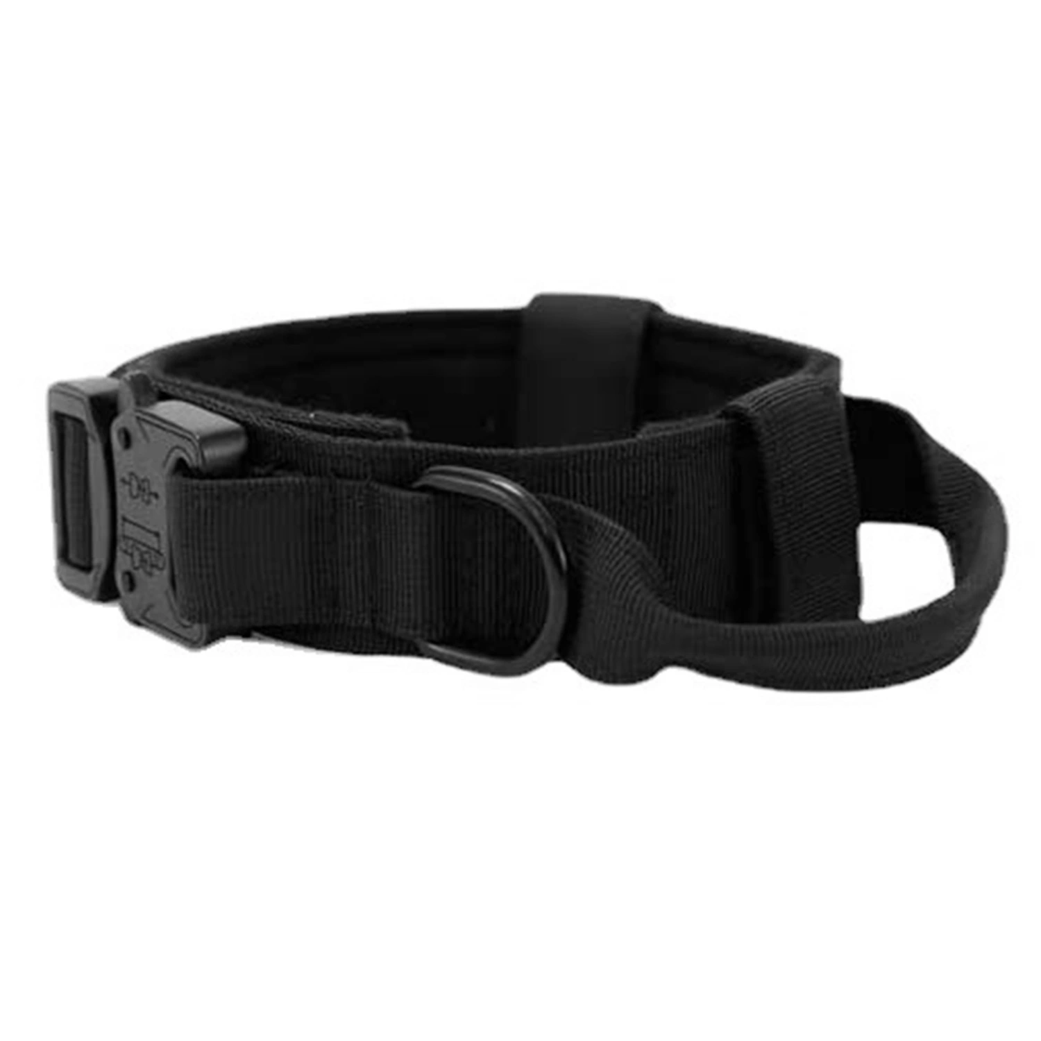 Adjustable Dog Collar Comfortable Breathable Pet Dog Collar with Metal Buckle And D Ring for Training Medium Large Dogs Black M