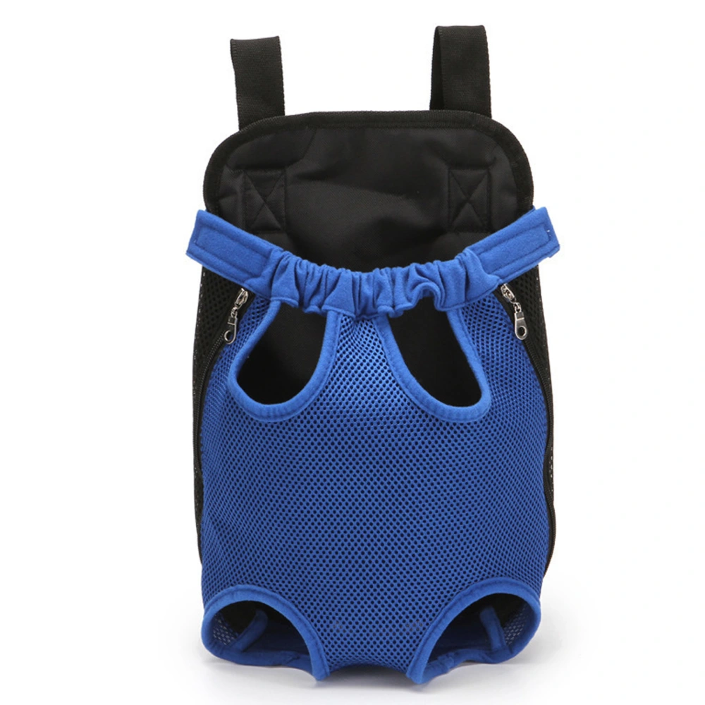 Pet Front Carrier Backpack Portable Breathable Legs Out Front Pet Carrier for Traveling Hiking Camping XL Blue