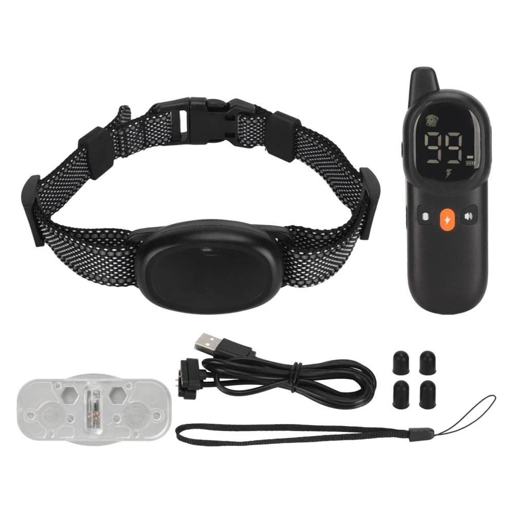 Dog Shock Collar IP67 Waterproof 3 Modes Puppy Bark Training Collar for Backyard Beach