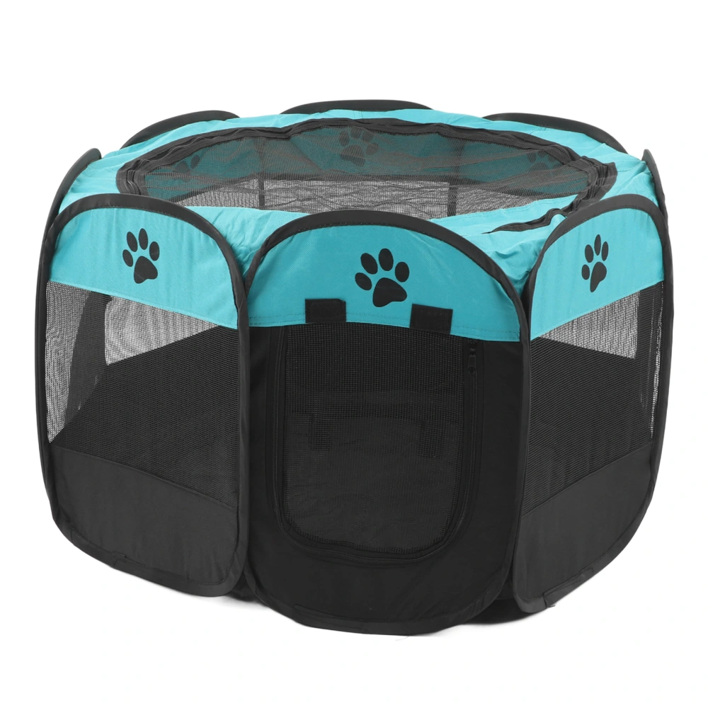 Foldable Pet Playpen 8 Sided Oxford Cloth Breathable Washable Dog Exercise Pen Kennel for Dogs Cats Indoor Outdoor