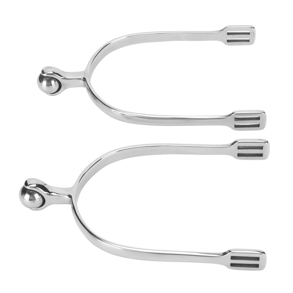 Horse Spurs English Stainless Steel with Roller Ball for Equestrian Boots Men Rider Horsemanship Lovers