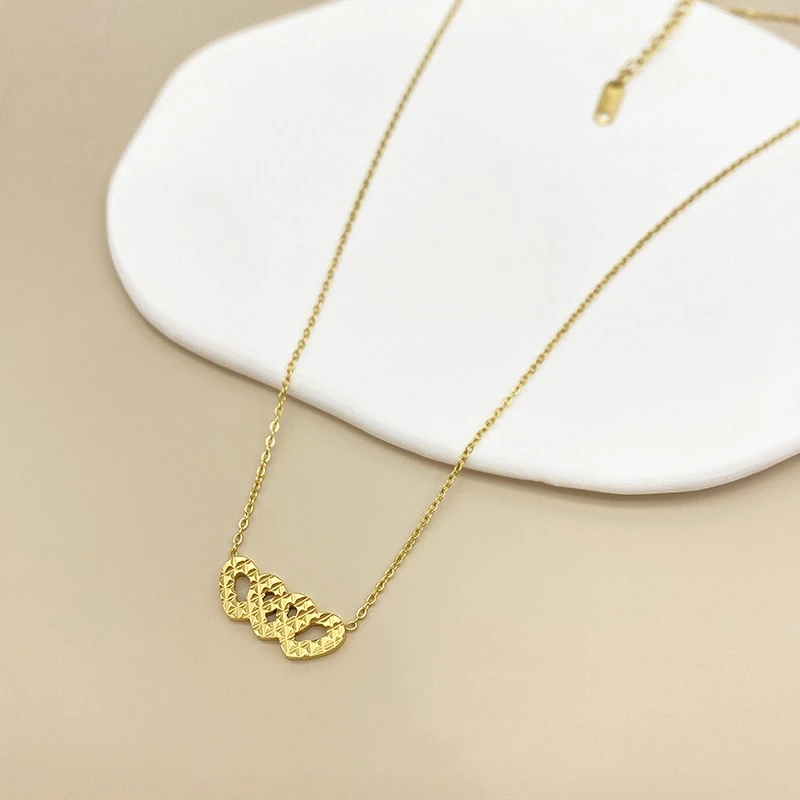 Titanium Steel Plated K-gold Necklace