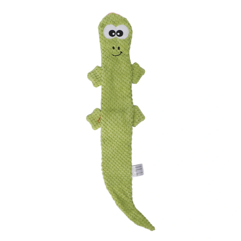 Squeaky Lizard Dog Toy Teeth Grinding Training Plush Dog Chew Toys for Pet Supplies Green