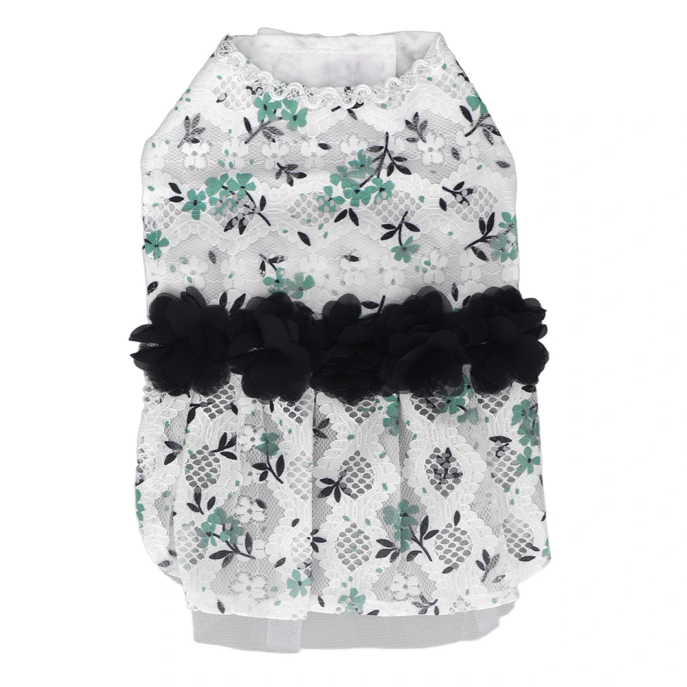 Cat Lace Dress Cute Flower Lightweight Fashionable Elegant Dog Skirt for Spring and Summer L