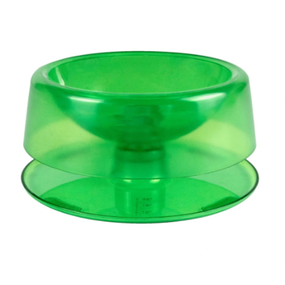 Pet Food Bowl 420ml Capacity Food Grade Adjustable Angles Cervical Vertebra Protection English Decor Dog Bowl Lake Green