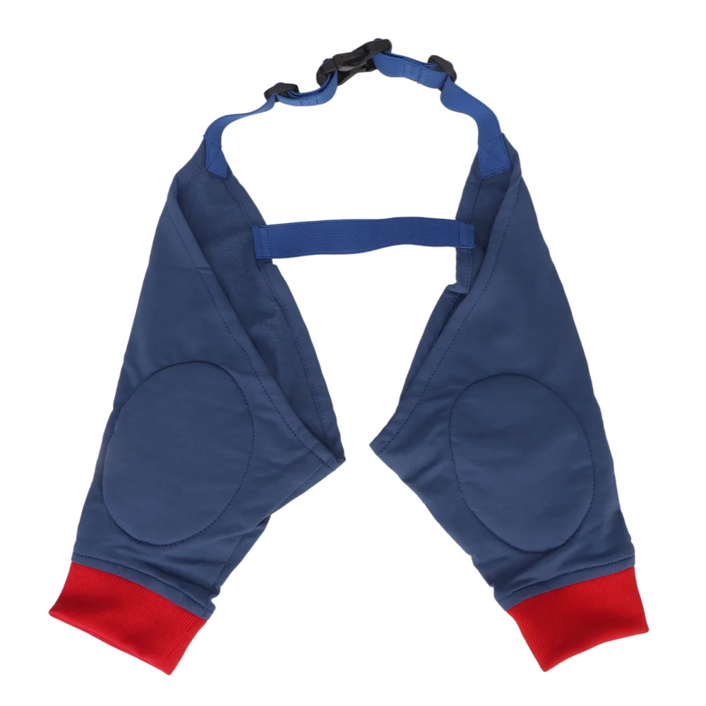 Dog Front Leg Braces Soft Padded Elastic Breathable Joint Protection Dog Recovery Sleeve Red Blue L