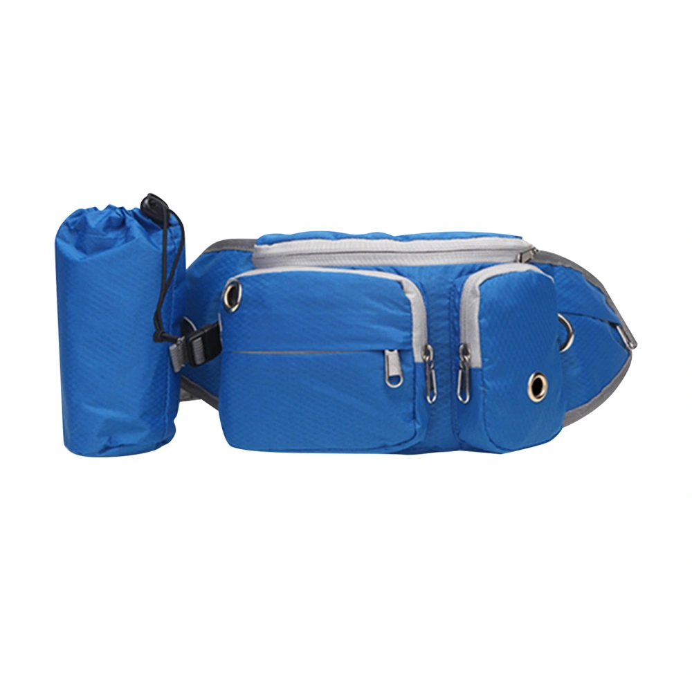 Dog Fanny Pack Large Space Multifunctional Dog Treat Training Pouch Walking Bag for Walking Shopping Outings Sports Blue