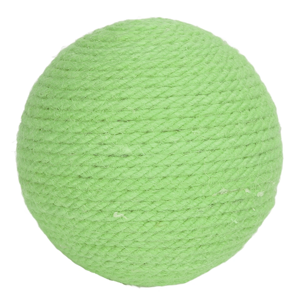 Cat Sisal Ball Relieve Boredom Teeth Claws Grinding Interactive Sisal Cat Scratching Ball for Cats Kitten Green