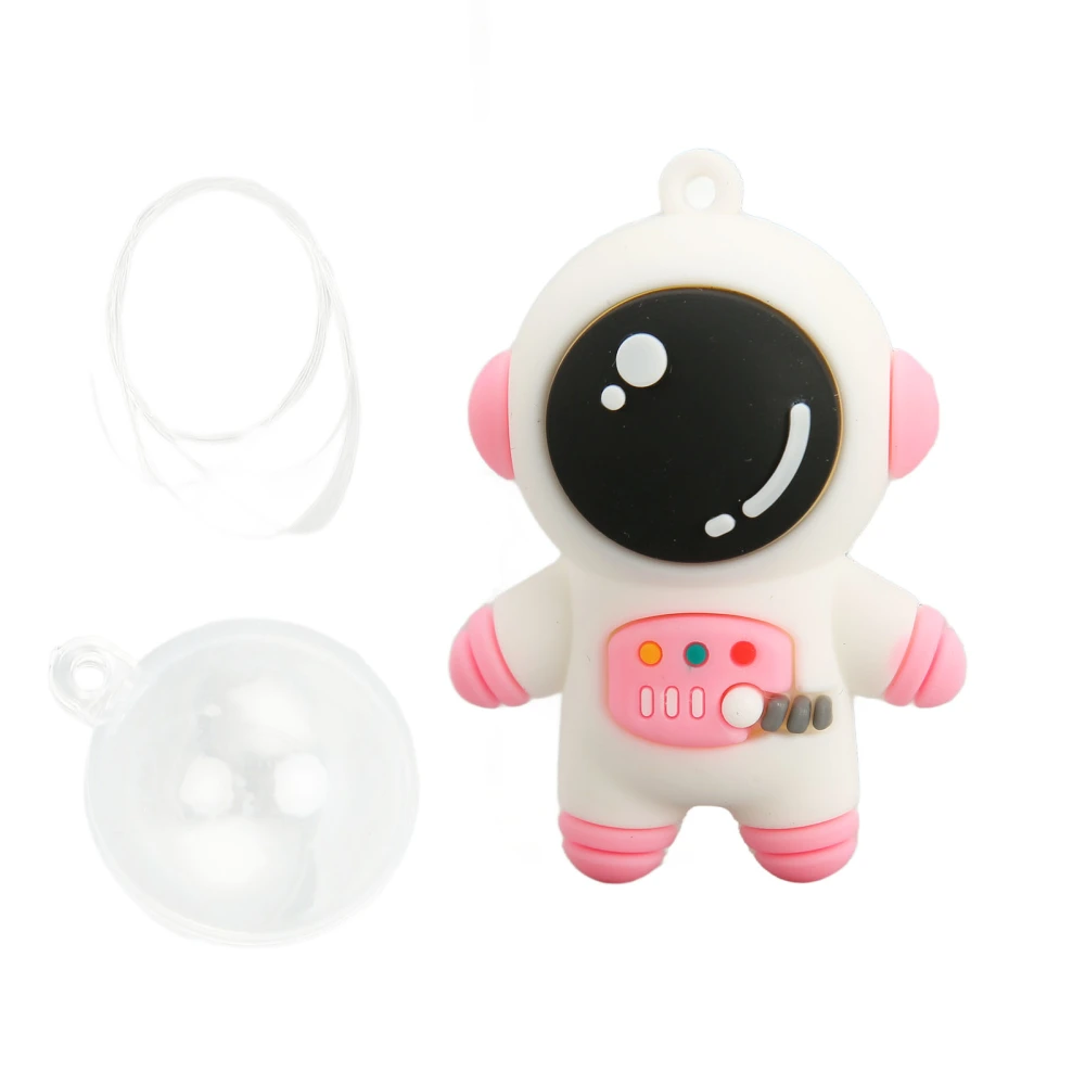 Buyweek Fish Tank Astronaut Floating Ornament Cute Spaceman Aquarium Decoration with Floating Ball for Fish Tank Aquarium Pink