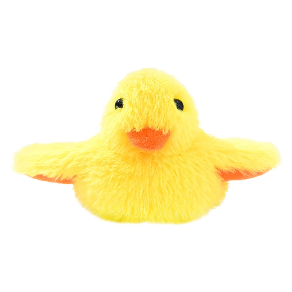 Electric Little Yellow Duck Toys Smart Automatic Plush Vibrating Sound Electric Cat Toy for Cats Kittens