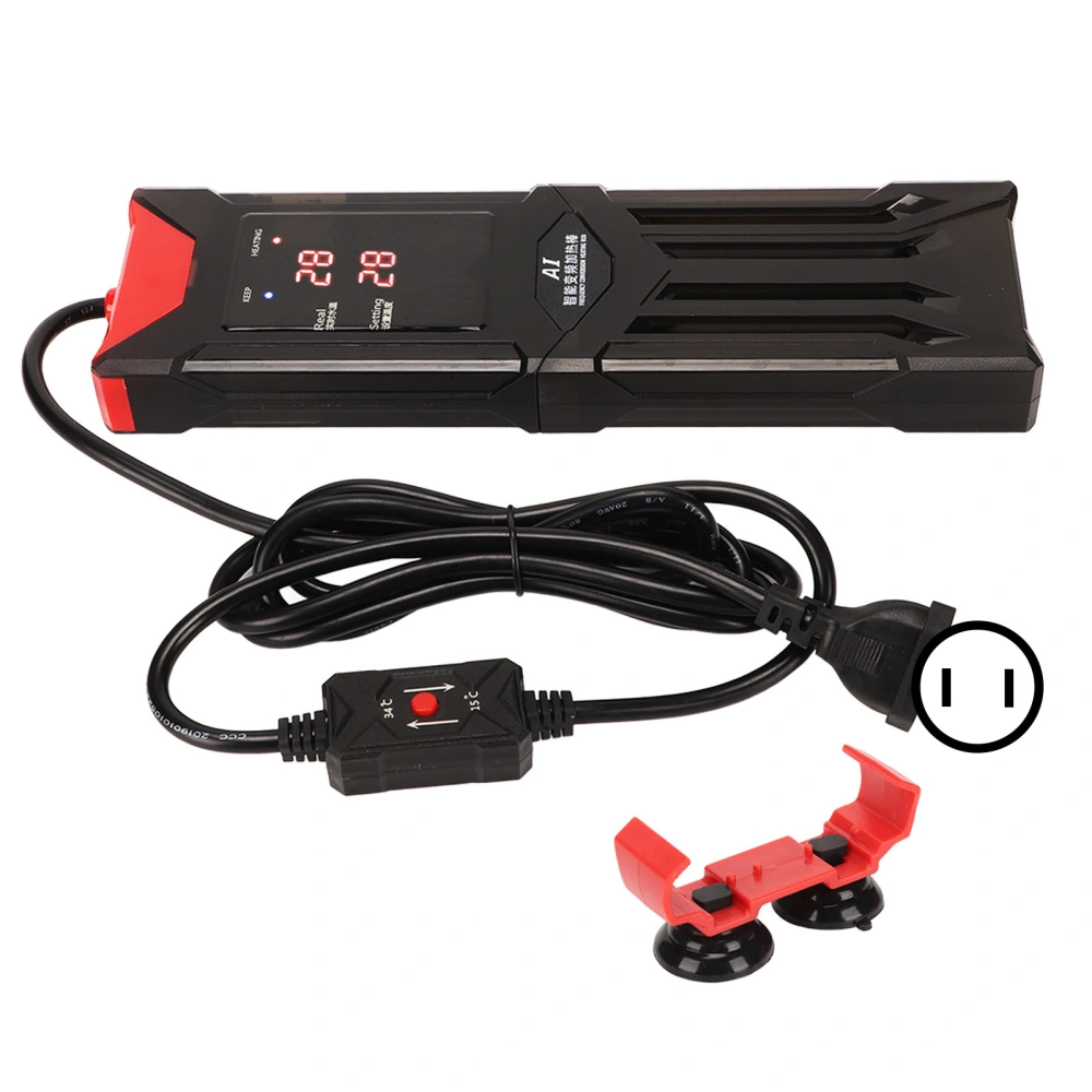 Aquarium Heater Frequency Conversion Auto Thermostat Intelligent Submersible Fish Tank Heating Rod US Plug 110V 1000W