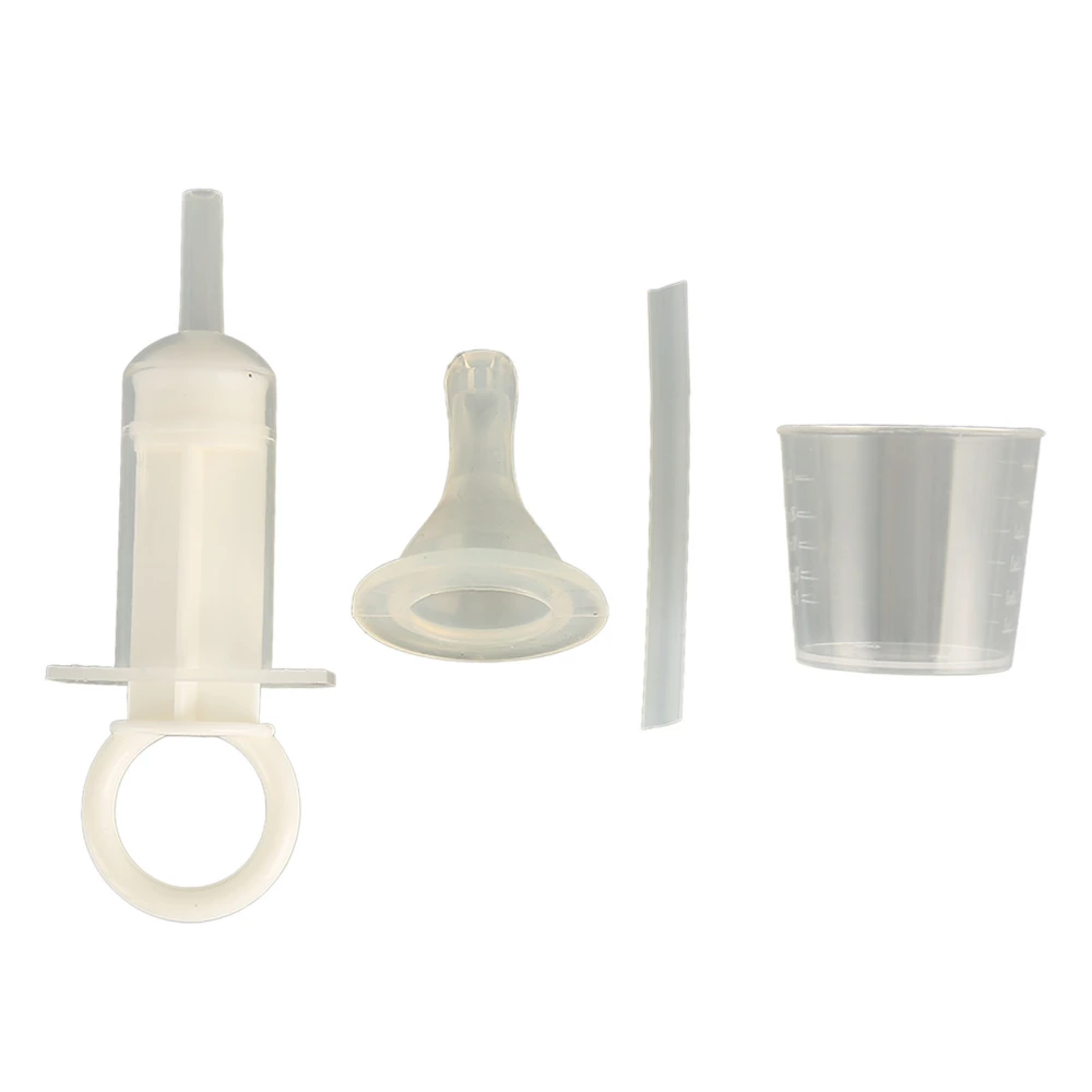 Pet Feeding Syringe Soft Tip Small Portable Silicone Pet Liquid Feeding Kit for Nursing Puppies Kittens