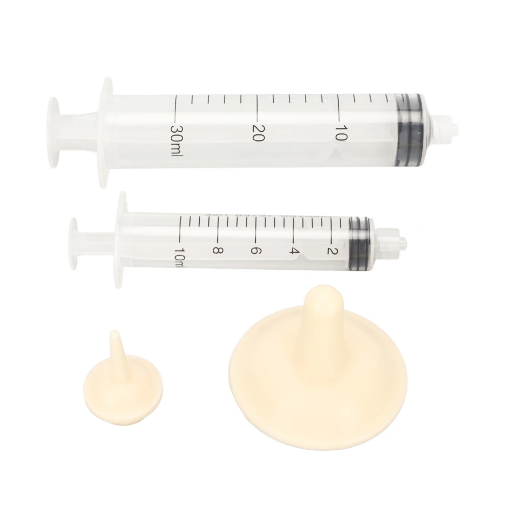 Pet Feeding Syringe Boilable Push Type Silicone Nipple Small Pet Milk Medicine Feeder with Scale for Kitten Puppy