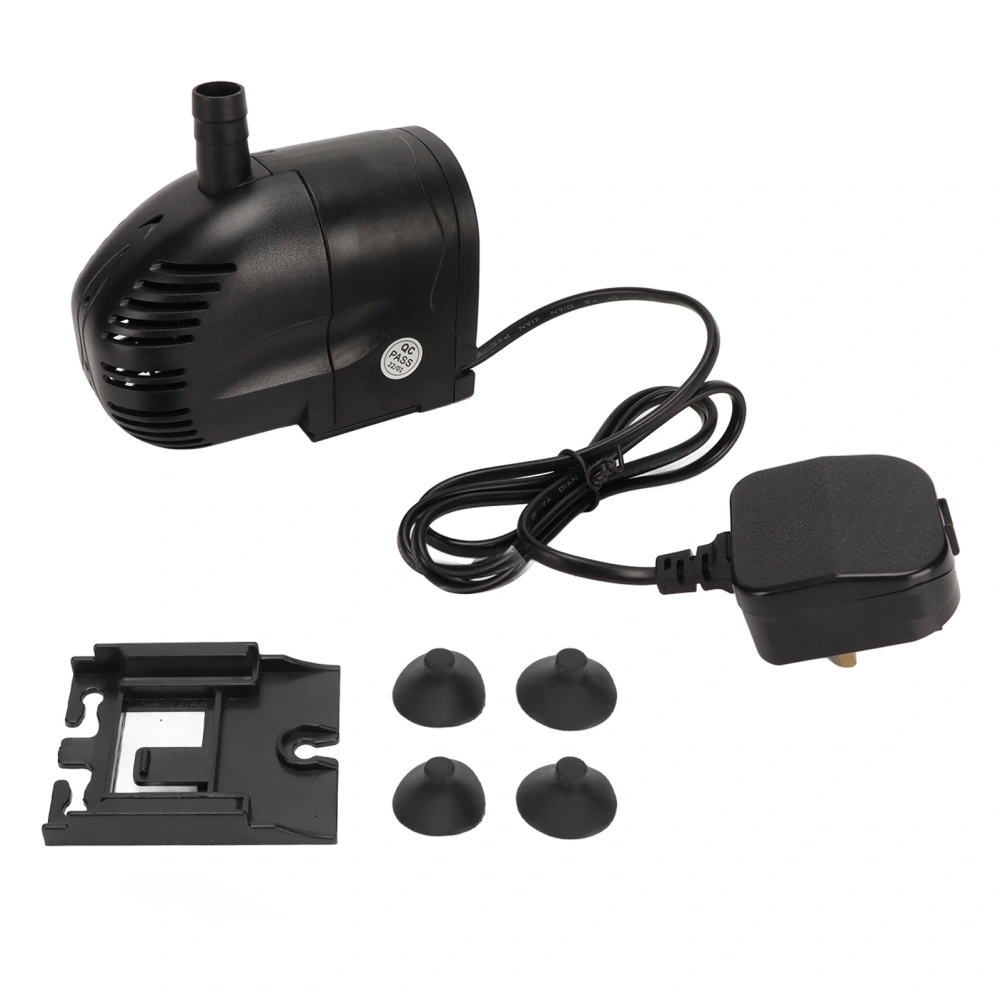 Aquarium Submersible Fountain Pump High Lift Quiet Fish Tank Filter Pump for Pond Waterfall Hydroponic UK Plug 220V Q1500