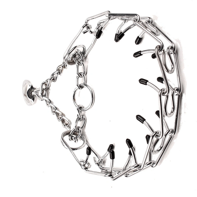Dog Prong Collar Stainless Steel Adjustable Dog Choke Collar Pinch Training Collar for Small Medium and Large Dogs 4.0mmx60cm/0.16x23.6in