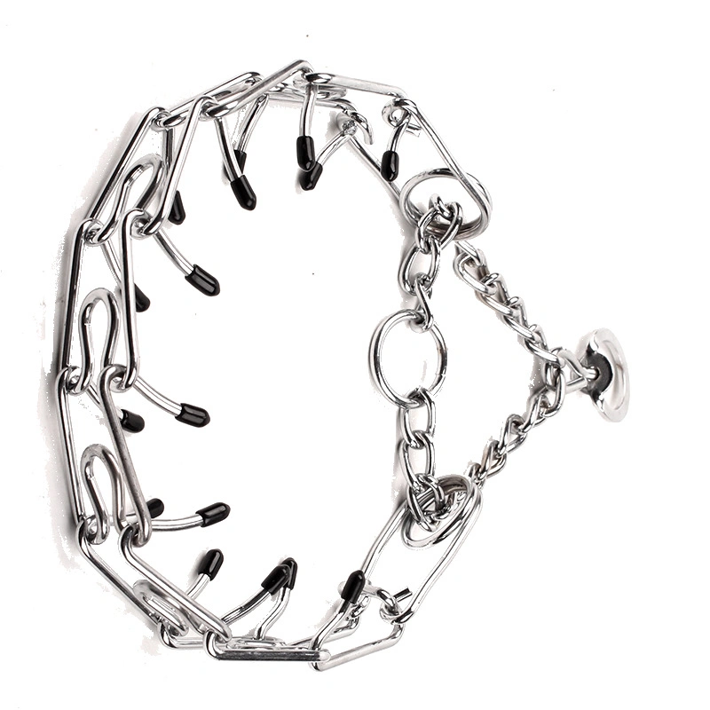 Dog Prong Collar Stainless Steel Adjustable Dog Choke Collar Pinch Training Collar for Small Medium and Large Dogs 4.0mmx60cm/0.16x23.6in