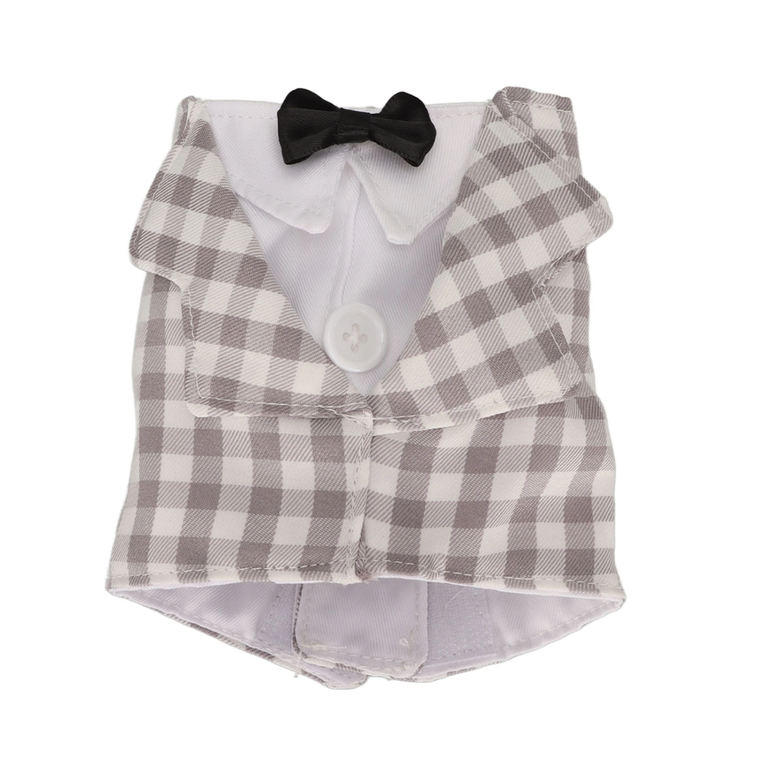 Buyweek Parrot Flight Suit Polyester Elegant Cute Plaid Shirt Bird Flight Clothes for Parrot Birds XS
