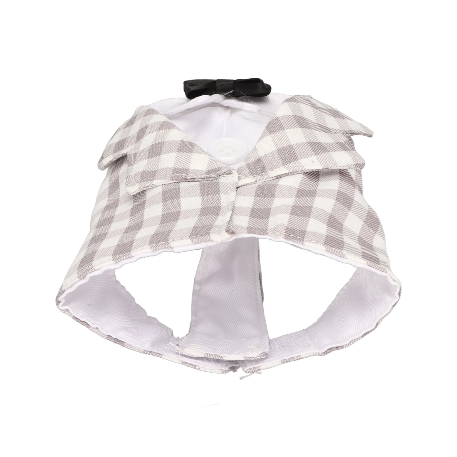 Buyweek Parrot Flight Suit Polyester Elegant Cute Plaid Shirt Bird Flight Clothes for Parrot Birds XS