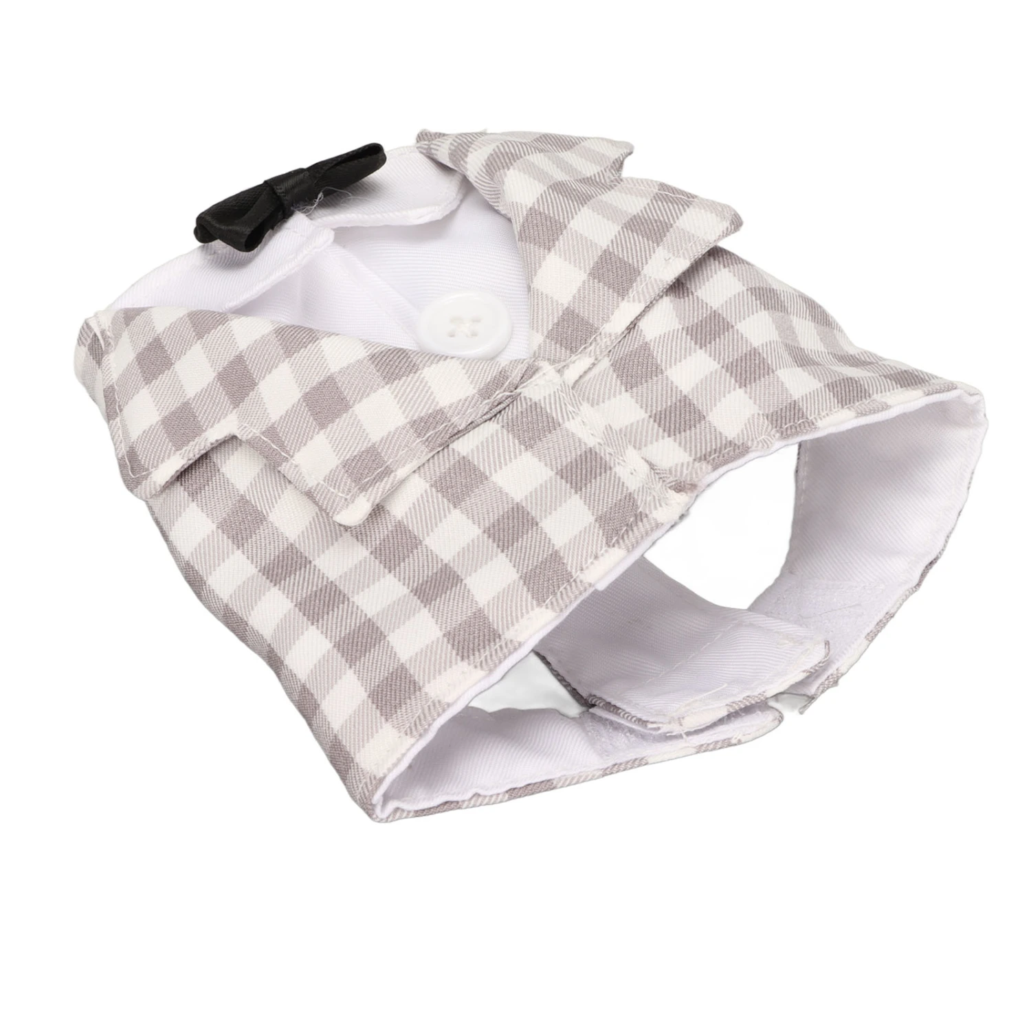 Buyweek Parrot Flight Suit Polyester Elegant Cute Plaid Shirt Bird Flight Clothes for Parrot Birds XS