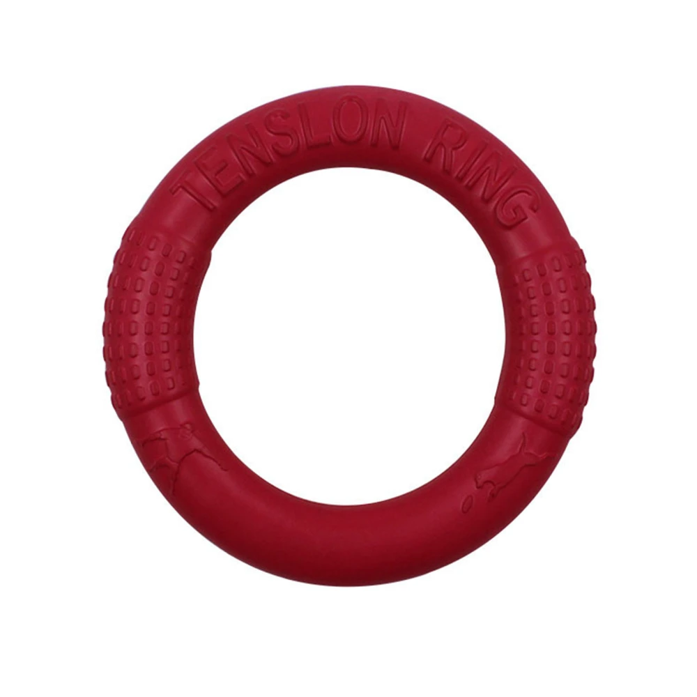 Pet Flying Ring Toy Bite Resistant Floating Interactive EVA Dog Flying Disc for Puppy Training Chewing Large Red