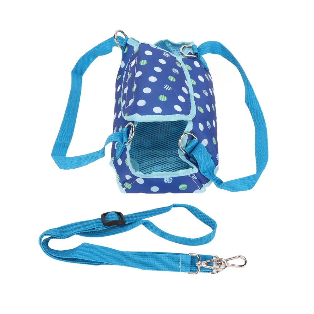 Dog Lift Harness Support Breathable Washable Portable Dog Sling Harness with Dual Lumbar Strips for Small Dogs S Blue