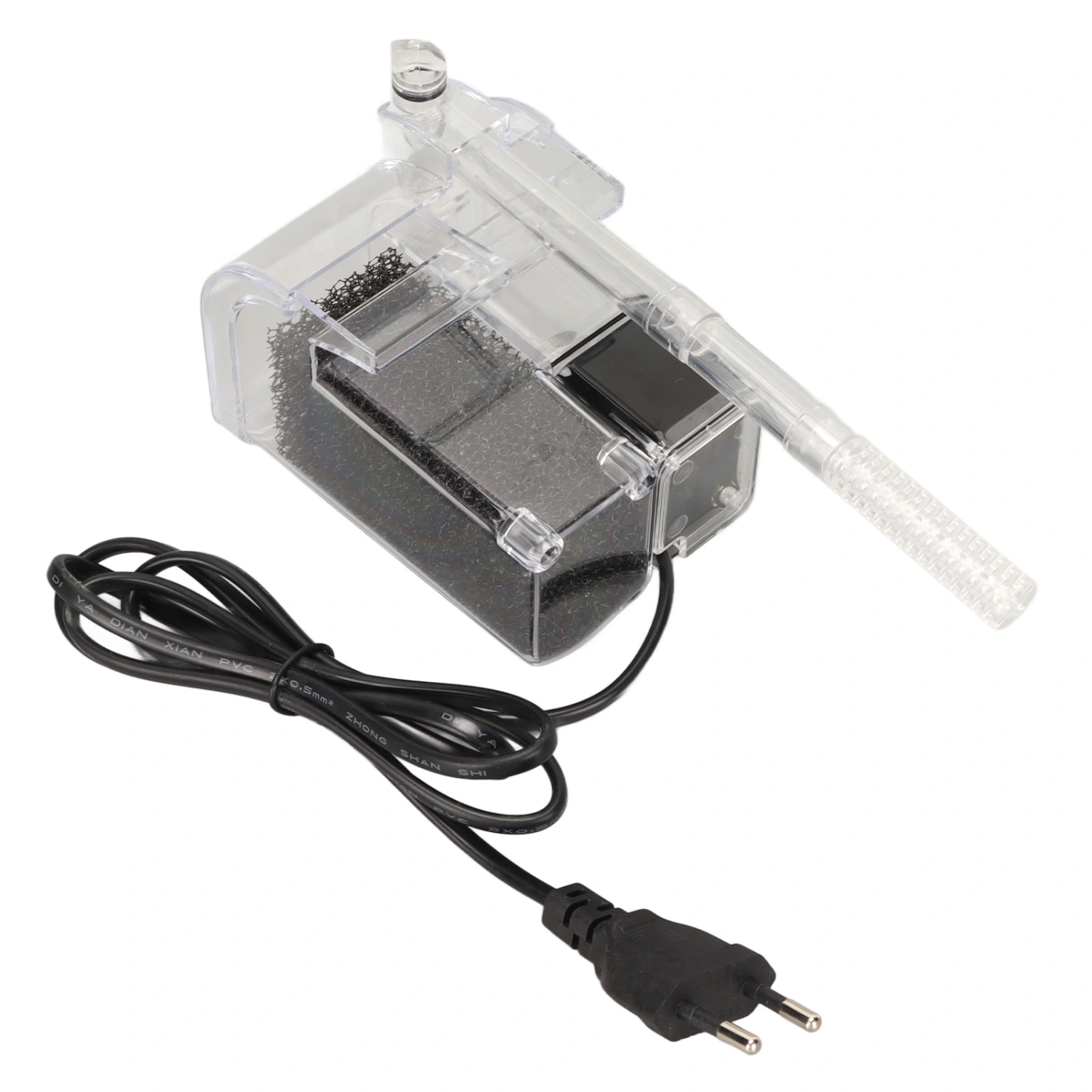 Aquarium Hang On Filter Professional Quiet Waterfall External Small Fish Tank Hanging Filter for Turtle Tank Fish Tank EU Plug 220‑240V