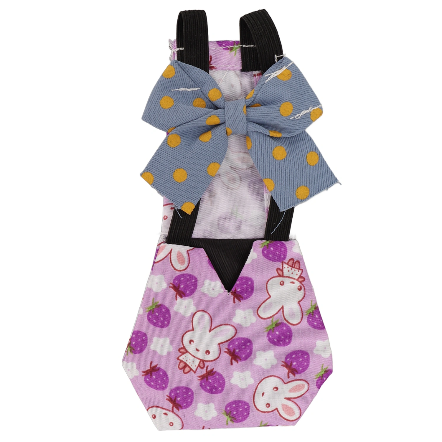 Pet Chicken Diapers Cute Rabbit Pattern Waterproof Leakproof Pet Poultry Diapers for Chicken Duck Poultry M Purple