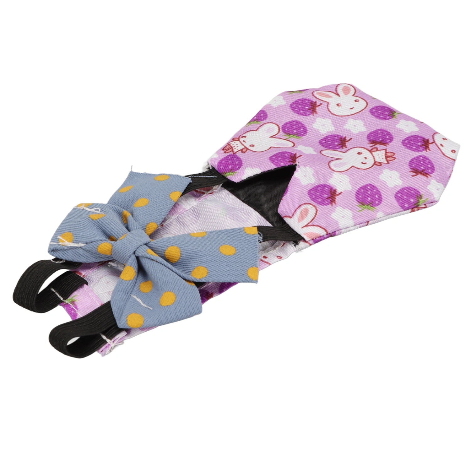 Pet Chicken Diapers Cute Rabbit Pattern Waterproof Leakproof Pet Poultry Diapers for Chicken Duck Poultry M Purple