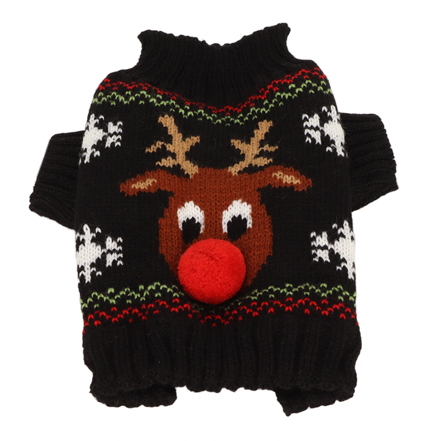 Dog Snow Sweaters Thickening New Year Christmas Dog Holiday Sweaters for Small Medium Dogs XS Black