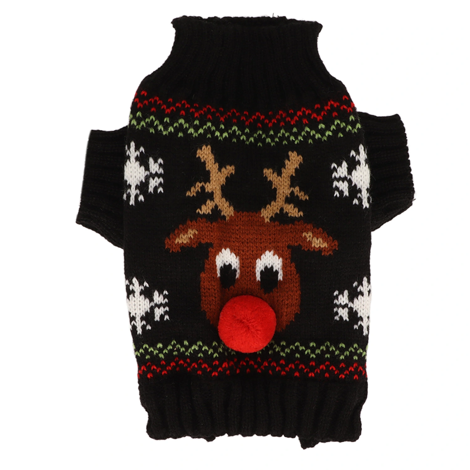 Dog Snow Sweaters Thickening New Year Christmas Dog Holiday Sweaters for Small Medium Dogs S Black